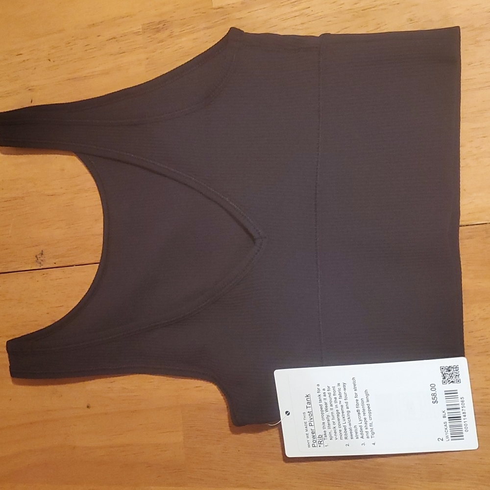 Lululemon Power Pivot Tank *rib